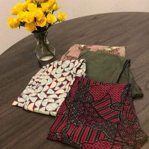 LuLaRoe Leggings Bundle of four (tall & curvy)